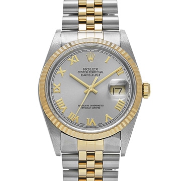 ロレックス デイトジャスト 16233 グレー メンズ 時計 【中古】【wristwatch】