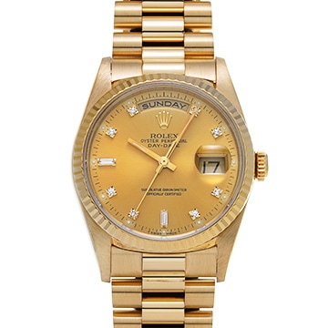 ロレックス デイデイト 18238A シャンパン/ダイヤモンド メンズ 時計 【中古】【wristwatch】