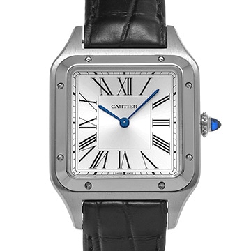 カルティエ サントスデュモン LM WSSA0022 シルバー メンズ 時計 【中古】【wristwatch】