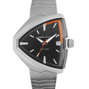 ハミルトン ベンチュラ エルヴィス80 クォーツ H24551131 ブラック メンズ 時計 【中古】【wristwatch】