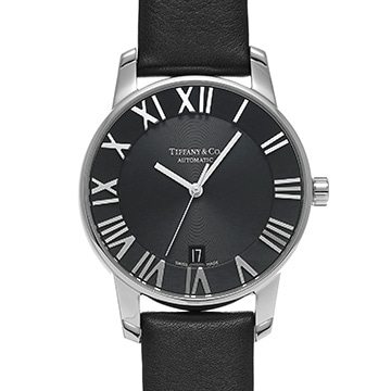 ティファニー アトラス ドーム オートマティック Z1800.68.10A10A50A ブラック メンズ 時計 【中古】【wristwatch】