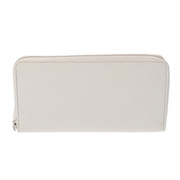 ルイ ヴィトン モノグラムマヒナ ジッピーウォレット ホワイト M11366 レザー ユニセックス 財布 【中古】【purse】