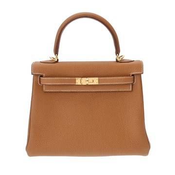 エルメス ケリー 25 内縫い 2WAY ゴールド トゴ レディース バッグ 【未使用】【bag】