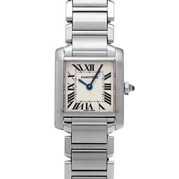 カルティエ タンクフランセーズ SM　 W51008Q3 シルバー レディース 時計 【中古】【wristwatch】