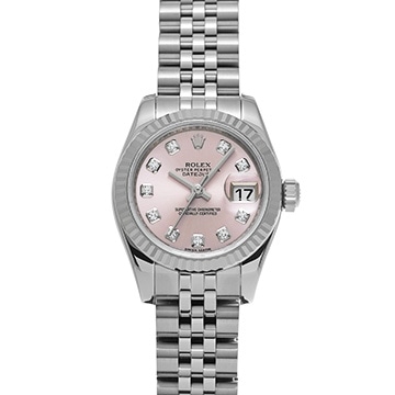 ロレックス デイトジャスト 179174G ピンク/ダイヤモンド レディース 時計 【中古】【wristwatch】