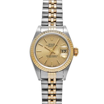 ロレックス デイトジャスト 69173 シャンパン レディース 時計 【中古】【wristwatch】