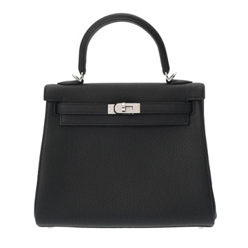 エルメス ケリー 25 内縫い 2WAY   ブラック トゴ レディース バッグ 【未使用】【bag】
