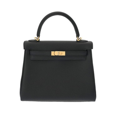エルメス ケリー 25 内縫い 2WAY   ブラック トゴ レディース バッグ 【未使用】【bag】