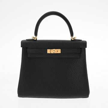 エルメス ケリー 25 内縫い 2WAY   ブラック トゴ レディース バッグ 【未使用】【bag】