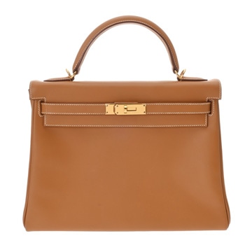エルメス ケリー 32 内縫い 2WAY ソルド品 ナチュラル ヴォーシャモニー レディース バッグ 【中古】【bag】