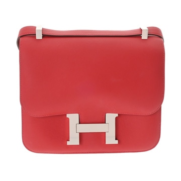 エルメス コンスタンス3 24 ルージュカザック ヴォースイフト レディース バッグ 【中古】【bag】