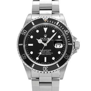 ロレックス サブマリーナ デイト 16610 ブラック メンズ 時計 【中古】【wristwatch】