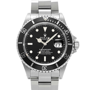 ロレックス サブマリーナ デイト 16610 ブラック メンズ 時計 【中古】【wristwatch】
