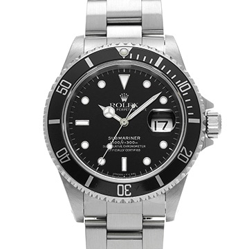ロレックス サブマリーナ デイト 16610 ブラック メンズ 時計 【中古】【wristwatch】