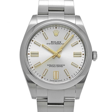ロレックス オイスターパーペチュアル 41 124300 シルバー メンズ 時計 【中古】【wristwatch】