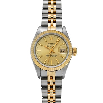 ロレックス デイトジャスト 69173 シャンパン レディース 時計 【中古】【wristwatch】