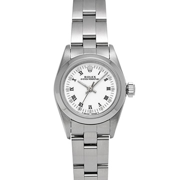 ロレックス オイスターパーペチュアル 67180 ホワイト レディース 時計 【中古】【wristwatch】