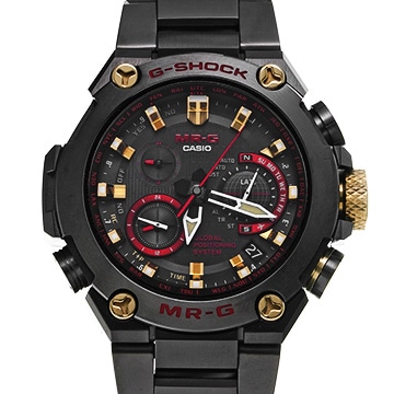 カシオ G-SHOCK MRG-G1000シリーズ 「赤備え」 MRG-G1000B-1A4JR ブラック メンズ 時計 【中古】【wristwatch】