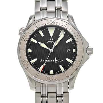 オメガ シーマスター プロフェッショナル 300 アメリカズカップ 2533.50 ブラック メンズ 時計 【中古】【wristwatch】