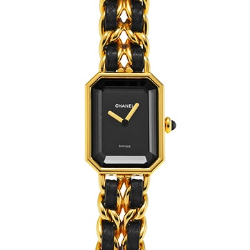 シャネル プルミエール M H0001 ブラック レディース 時計 【中古】【wristwatch】