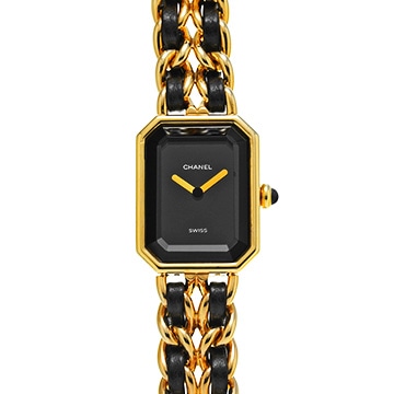 シャネル プルミエール S H0001 ブラック レディース 時計 【中古】【wristwatch】