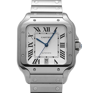 カルティエ サントス ドゥ カルティエ LM WSSA0018 シルバー メンズ 時計 【中古】【wristwatch】