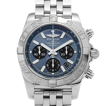 ブライトリング クロノマット 44 MOP 日本限定 AB01111A/BF68 ブルーシェル/ブラック メンズ 時計 【中古】【wristwatch】