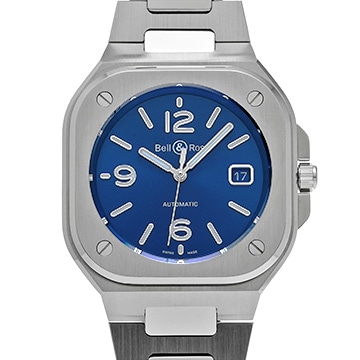 ベル＆ロス BR 05 ブルースチール BR05A-BLU-ST/SST ブルー メンズ 時計 【中古】【wristwatch】