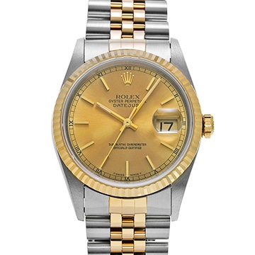 ロレックス デイトジャスト 16233 シャンパン メンズ 時計 【中古】【wristwatch】
