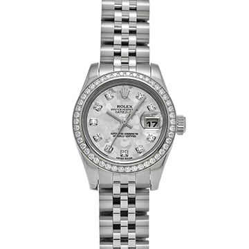 ロレックス デイトジャスト 179384G ホワイトゴールドクリスタル/ダイヤモンド レディース 時計 【中古】【wristwatch】