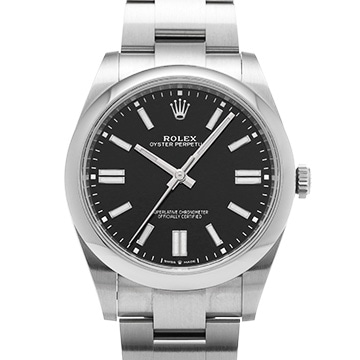 ロレックス オイスターパーペチュアル 41 124300 ブライトブラック メンズ 時計 【中古】【wristwatch】
