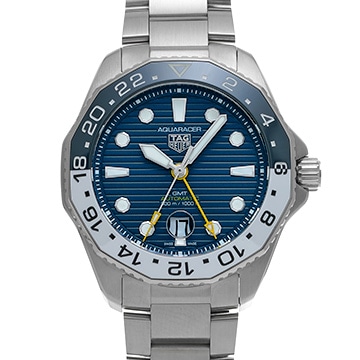 タグ ホイヤー アクアレーサー プロフェッショナル 300 キャリバー7 GMT WBP2010.BA0632 ブルー メンズ 時計 【中古】【wristwatch】