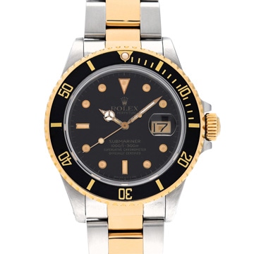ロレックス サブマリーナ デイト 16803 ブラック メンズ 時計 【中古】【wristwatch】
