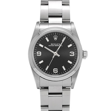 ロレックス オイスターパーペチュアル 31 77080 ブラック ユニセックス 時計 【中古】【wristwatch】