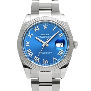ロレックス デイトジャスト 41 126334 ブルー メンズ 時計 【中古】【wristwatch】