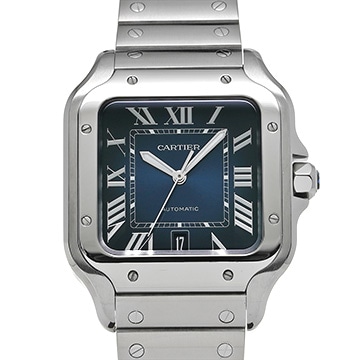 カルティエ サントス ドゥ カルティエ LM WSSA0030 ブルー・グラデーション メンズ 時計 【中古】【wristwatch】
