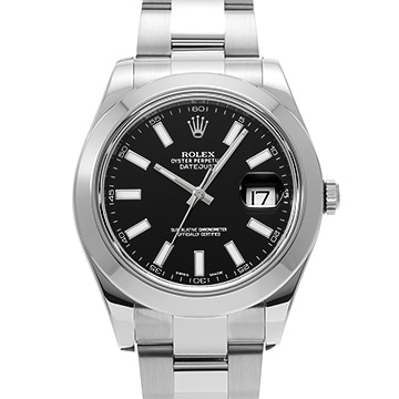 ロレックス デイトジャストII 116300 ブラック メンズ 時計 【中古】【wristwatch】