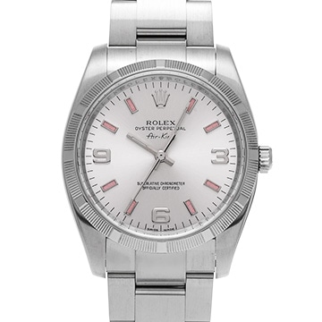 ロレックス エアキング 114210 シルバー メンズ 時計 【中古】【wristwatch】