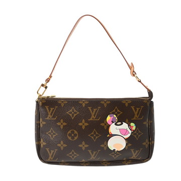 ルイ ヴィトン モノグラムパンダ LV×村上隆 ポシェットアクセソワール ブラウン M51981 モノグラムキャンバス レディース 【中古】【bag】