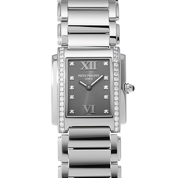 パテック フィリップ トゥエンティ-4 4910/10A-010 グレー/ダイヤモンド レディース 時計 【中古】【wristwatch】