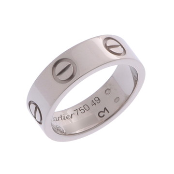 カルティエ ラブリング #49 シルバー K18ホワイトゴールド WG レディース ジュエリー 【中古】【jewelry】