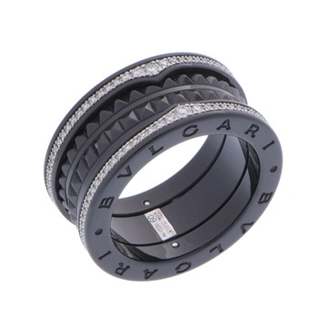 ブルガリ B.ZERO1ロック リング #60 ブラック ブラックセラミック/K18ホワイトゴールド WG ユニセックス ジュエリー 【中古】【jewelry】