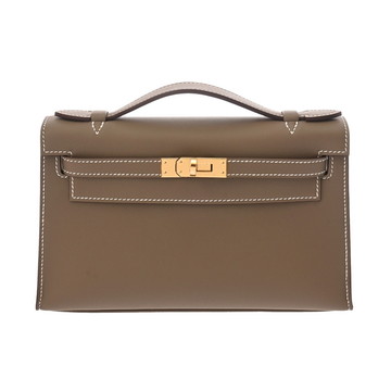 エルメス ポシェットケリー エトゥープ ヴォースイフト レディース バッグ 【新品】【bag】