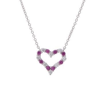 ティファニー センチメンタルハート ネックレス シルバー Pt950プラチナ レディース ジュエリー 【中古】【jewelry】
