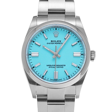 ロレックス オイスターパーペチュアル 36 126000 ターコイズブルー メンズ 時計 【中古】【wristwatch】