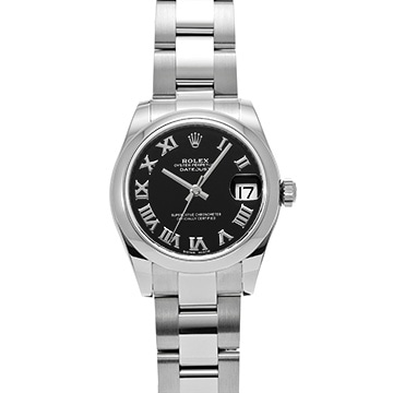 ロレックス デイトジャスト 178240 ブラック ユニセックス 時計 【中古】【wristwatch】