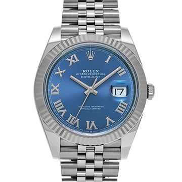 ロレックス デイトジャスト 41 126334 ブライトブルー メンズ 時計 【新品】【wristwatch】