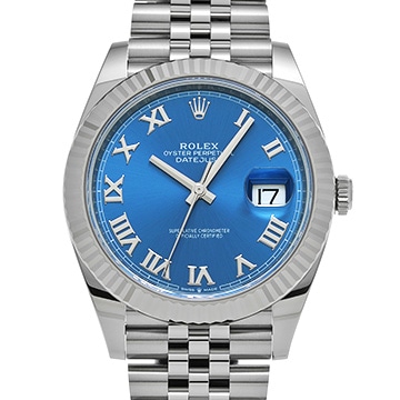 ロレックス デイトジャスト 41 126334 アズーロブルー メンズ 時計 【中古】【wristwatch】
