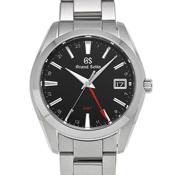 グランドセイコー ヘリテージコレクション クォーツ GMT SBGN013 ブラック メンズ 時計 【中古】【wristwatch】