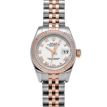 ロレックス デイトジャスト 179171 ホワイト レディース 時計 【中古】【wristwatch】